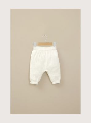 Imagen 2 del producto Pantalón bombacho blanco de bebé niña