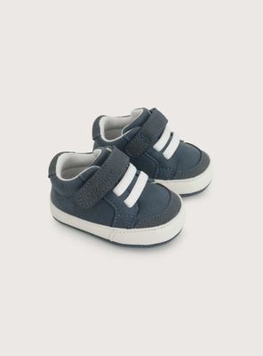 Zapatilla Velcro Para Niño Color Azul
