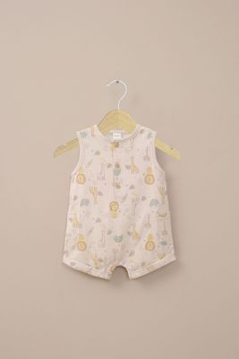 Bombacho beige estampado de bebé niña