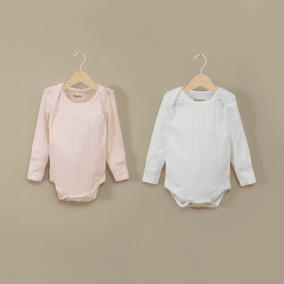 Pack de 2 bodys acanalado niña