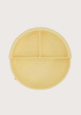 Imagen 2 del producto Plato redondo con base antideslizante dividor amarillo