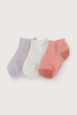 Pack de 3 calcetines cortos niña