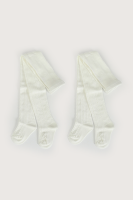 Pack 2 panty ballerina blanca de niña