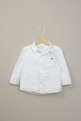 Camisa oxford blanca de niño
