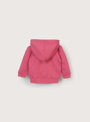 Imagen 2 del producto Polerón canguro fucsia para niña, suave y cómodo