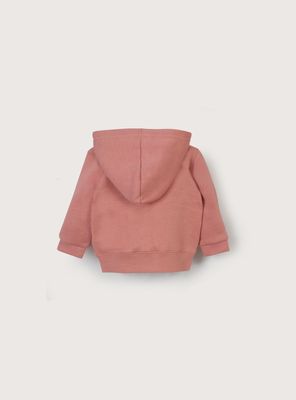 Imagen 2 del producto Polerón rosado con bolsillo canguro para niña