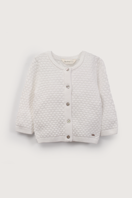 Imagen 2 del producto Chaleco blanco con textura de niña