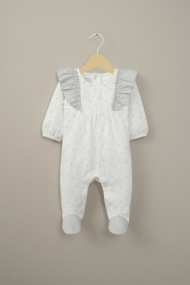 Osito blanco estampado de bebé niña