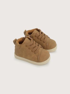 Zapatilla Alta Camel Niño