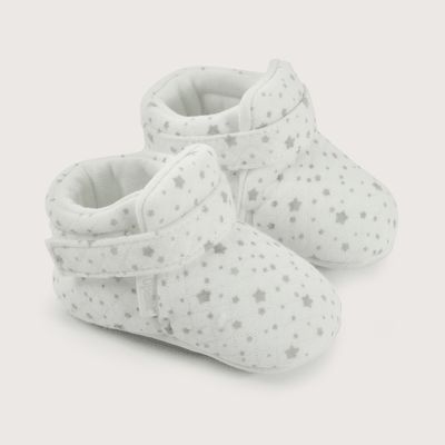 Pantufla bebé algodón blanca unisex