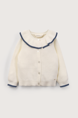 Imagen 2 del producto Chaleco blanco con cuello de niña