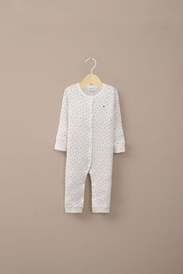 Osito de rib blanco de bebé unisex