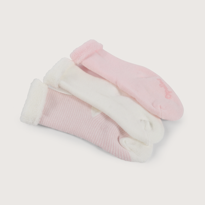 Imagen 2 del producto Pack de 3 calcetines rosado de bebe