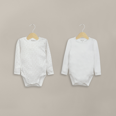Pack de 2 bodys algodón unisex