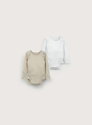 Imagen 1 del producto Pack De 2 Bodys Algodón Acanalado Unisex