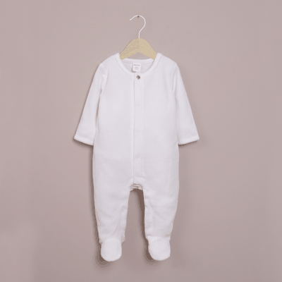 Osito plush blanco de bebé unisex