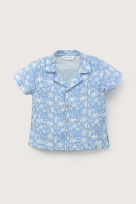 Imagen 2 del producto Camisa guayabera celeste de niño