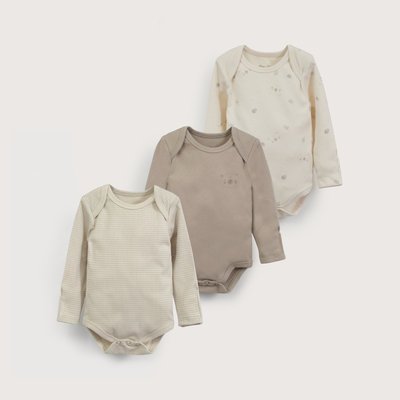 Imagen 2 del producto Tripack bodies manga larga ositos de bebé niño