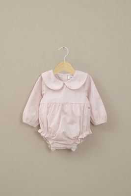 Bombacho manga larga rosado de bebé niña