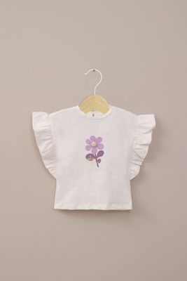 Imagen 1 del producto Polera manga corta crema de niña