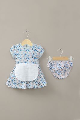 Imagen 1 del producto Vestido fiestas patrias celeste de bebé niña