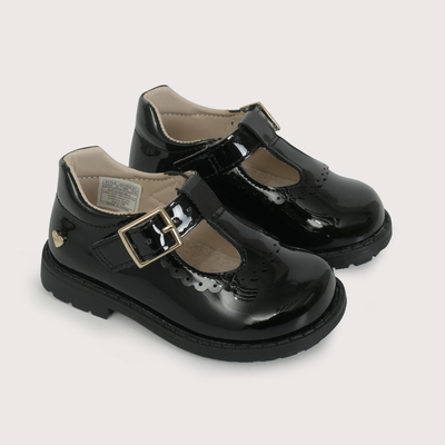 Reina charol negra de niña