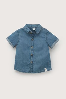 Imagen 2 del producto Camisa azul manga corta de niño