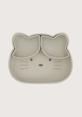 Imagen 2 del producto Plato gato con base antideslizate gris