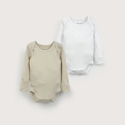 Imagen 2 del producto Pack de 2 bodys acanalado unisex