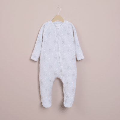 Osito plush celeste de bebé niño