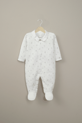 Osito plush blanco de bebé niño