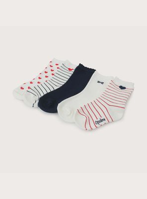 Imagen 2 del producto Pack De 5 Calcetines Con Rayas De Niña