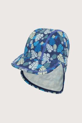 Gorro de playa azul niño
