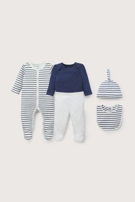 Imagen 2 del producto Conjunto 5 piezas azul con estrellas de bebé niño