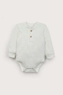 Imagen 2 del producto Body blanco con botones de bebé niño