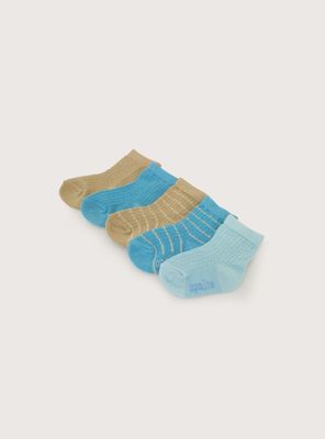 Imagen 2 del producto Pack De 5 Calcetines Celeste De Bebe