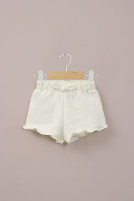 Short amarillo de bebé niña