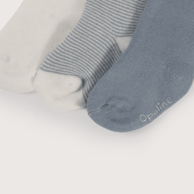 Imagen 2 del producto Pack de 3 calcetines azul de bebe