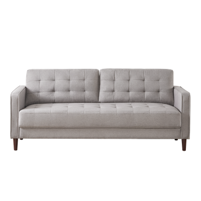 Sofá de 3 cuerpos Zinus Benton Mid-Century Gris Piedra