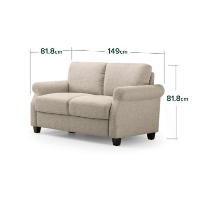 Imagen 2 del producto Sofá Zinus Josh 2 cuerpos Beige