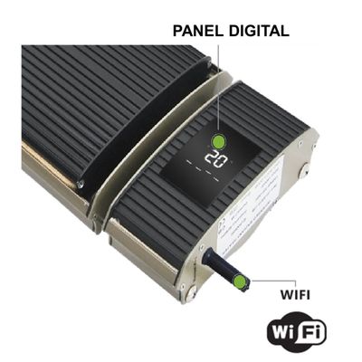 Imagen 2 del producto Estufa Eléctrica Terraza Anwo Pantalla Radiante 1800W Programable con Wifi JH-NR18-13W