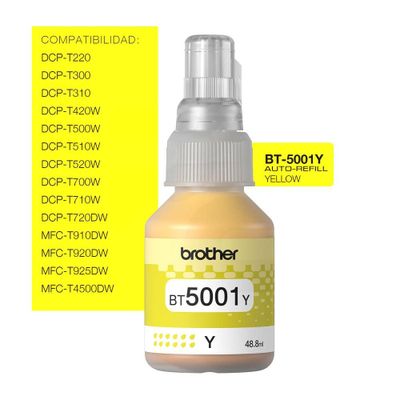 Imagen 2 del producto Botella de tinta amarilla BT5001Y