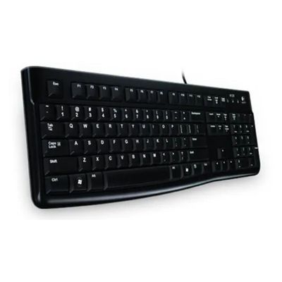 Teclado Logitech K120  alámbrico negro