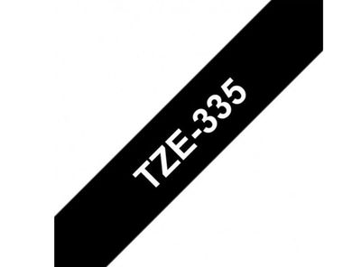 Imagen 2 del producto Cinta Rotuladora Blanco sobre Negro TZE-335 12mm