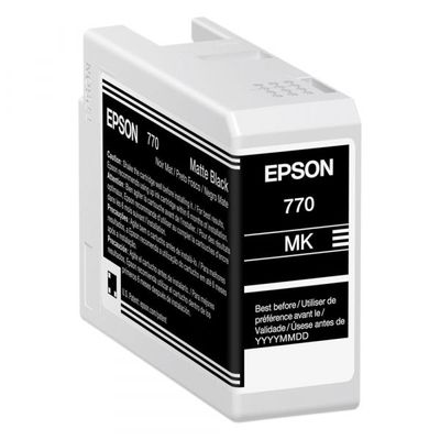 Tinta Epson UltraChrome PRO10 T770 25ml Negro Mate