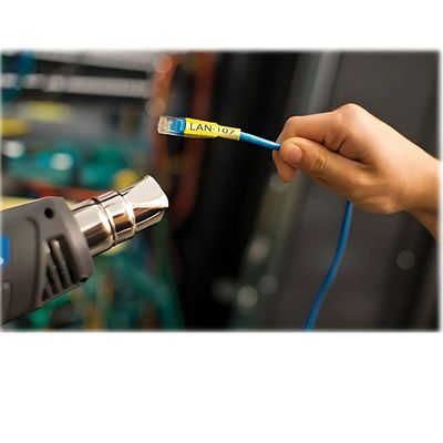 Imagen 2 del producto ETIQUETA BROTHER 12MM TUBO NEGRO SOBRE AMA