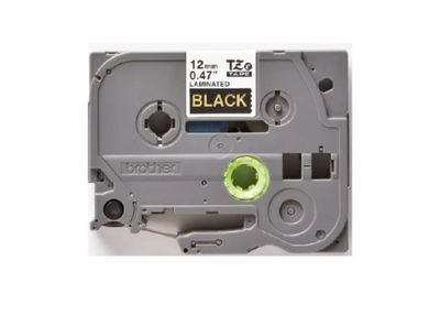 Imagen 2 del producto Etiquetas TZE-334 12MM Oro sobre negro