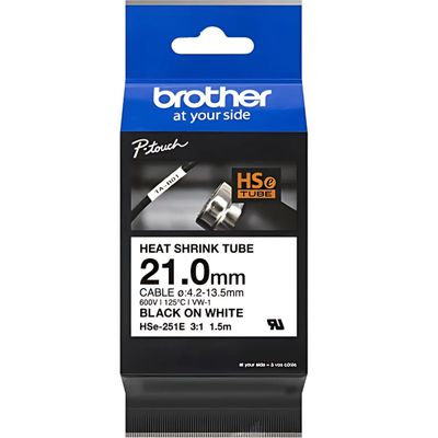 ETIQUETA BROTHER 24MM TUBO NEGRO SOBRE BLA