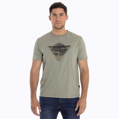 Polera Hombre Suwannee Verde Merrell