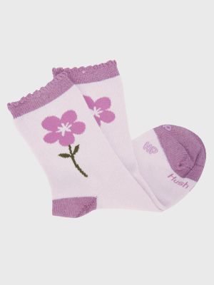 Imagen 2 del producto Calcetin Algodón Niña C St Flower Morado